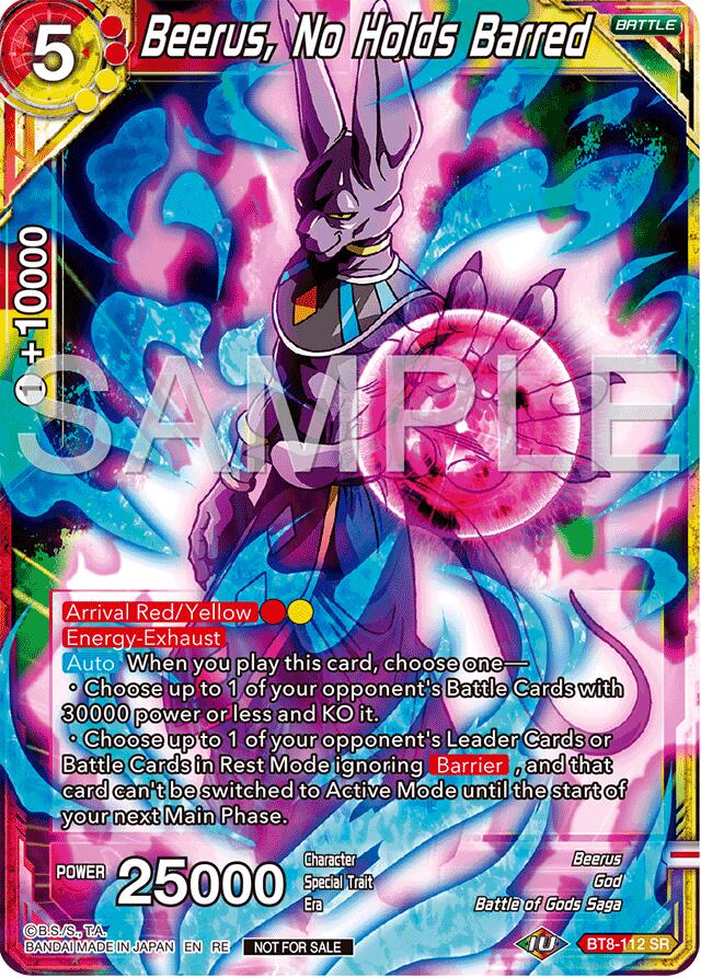 Beerus, No Holds Barred (Deluxe Pack 2024 Vol.2) (BT8-112) [Promotion Cards] | Black Swamp Games