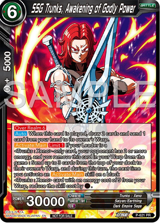 SSG Trunks, Awakening of Godly Power (Deluxe Pack 2024 Vol.2) (P-621) [Promotion Cards] | Black Swamp Games