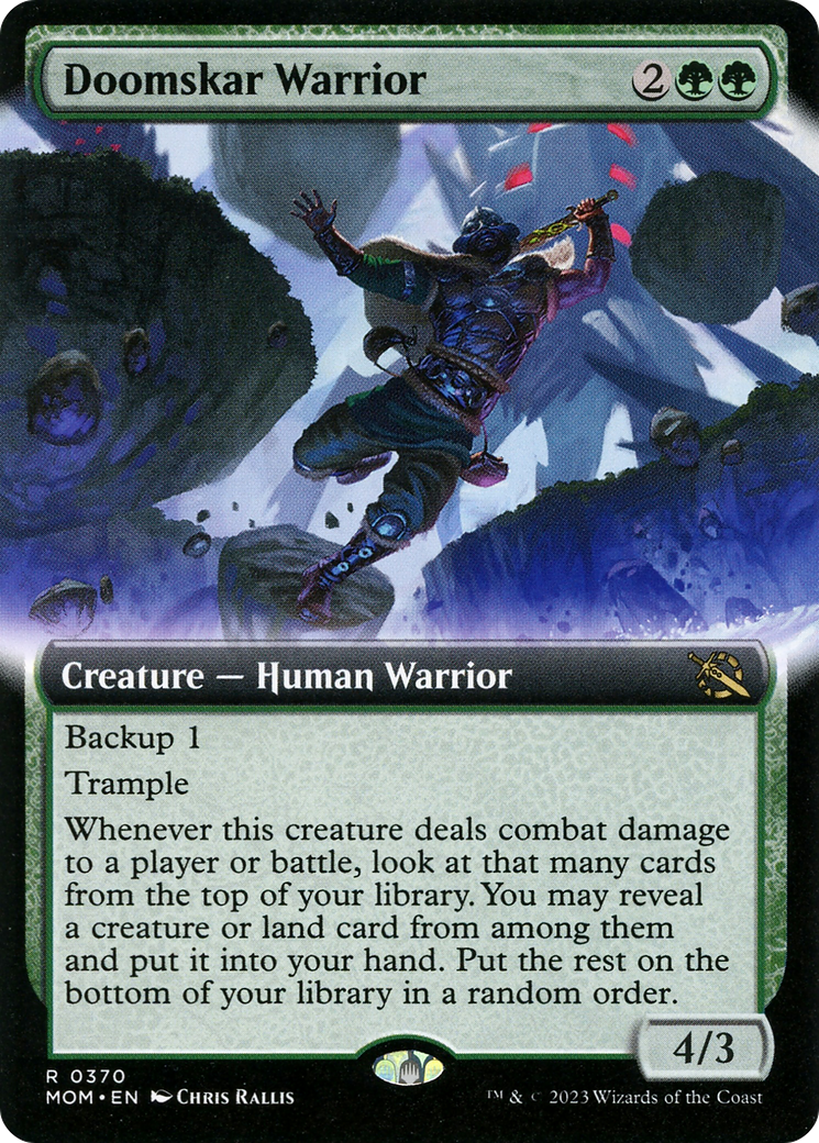 Doomskar Warrior (Extended Art) [March of the Machine] | Black Swamp Games