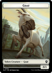 Goat // Wolf (032) Double-Sided Token [Bloomburrow Commander Tokens] | Black Swamp Games