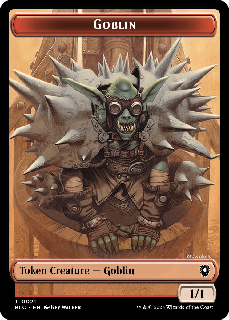 Goblin // Thopter Double-Sided Token [Bloomburrow Commander Tokens] | Black Swamp Games
