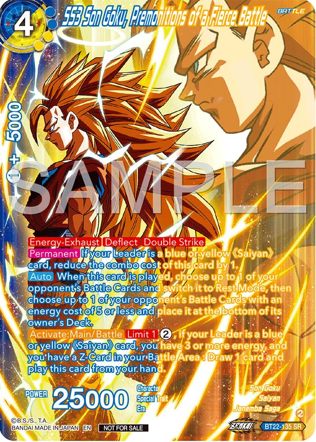 SS3 Son Goku, Premonitions of a Fierce Battle (Premium Alt-Art Card Set 2024 Vol.2) (BT22-135) [Promotion Cards] | Black Swamp Games