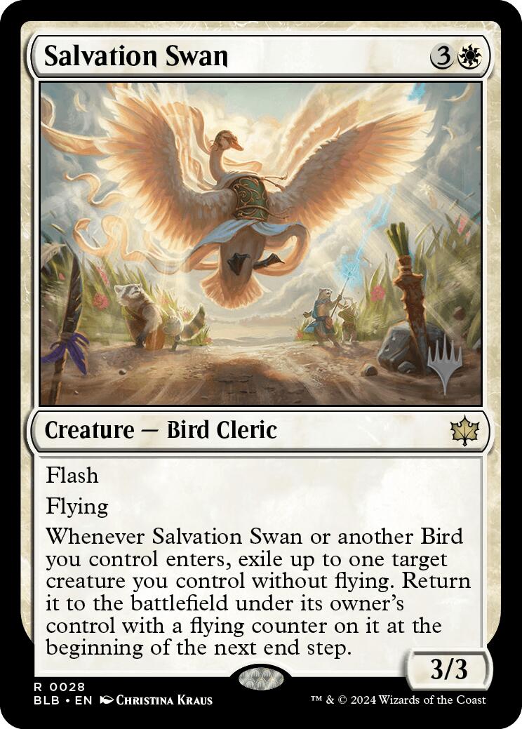 Salvation Swan (Promo Pack) [Bloomburrow Promos] | Black Swamp Games