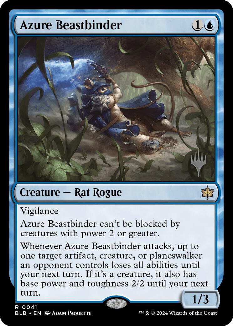 Azure Beastbinder (Promo Pack) [Bloomburrow Promos] | Black Swamp Games