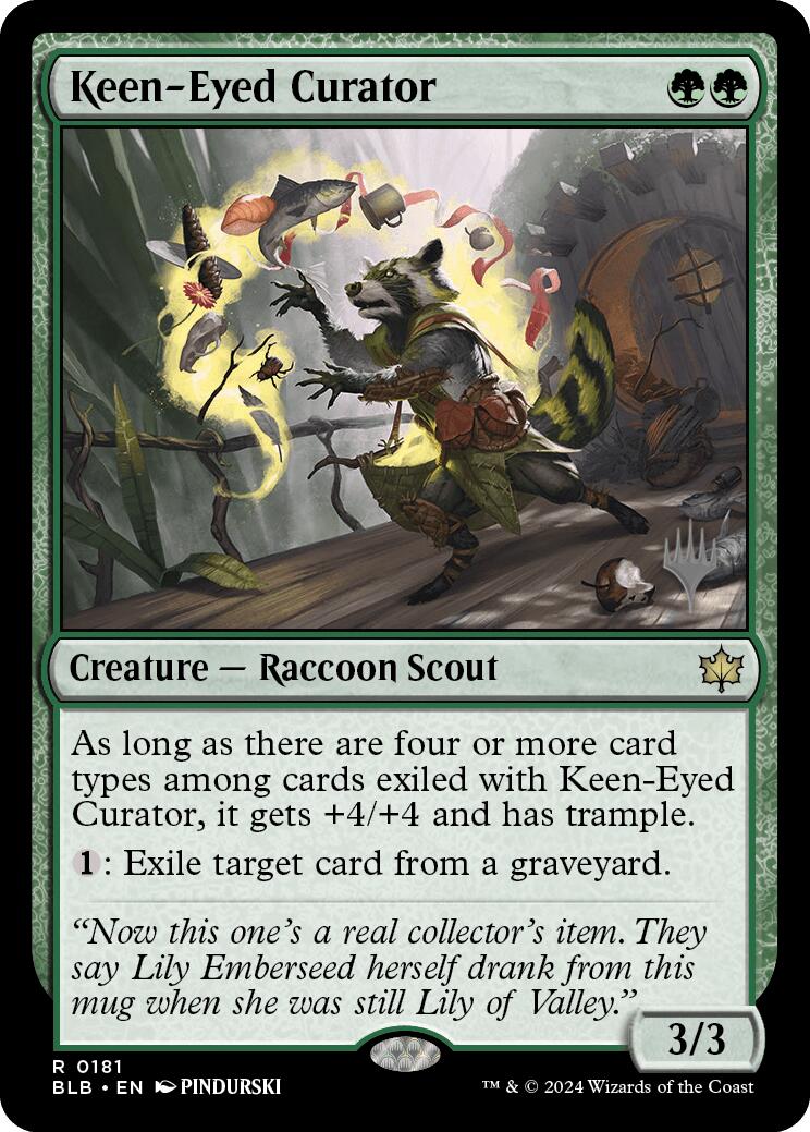 Keen-Eyed Curator (Promo Pack) [Bloomburrow Promos] | Black Swamp Games