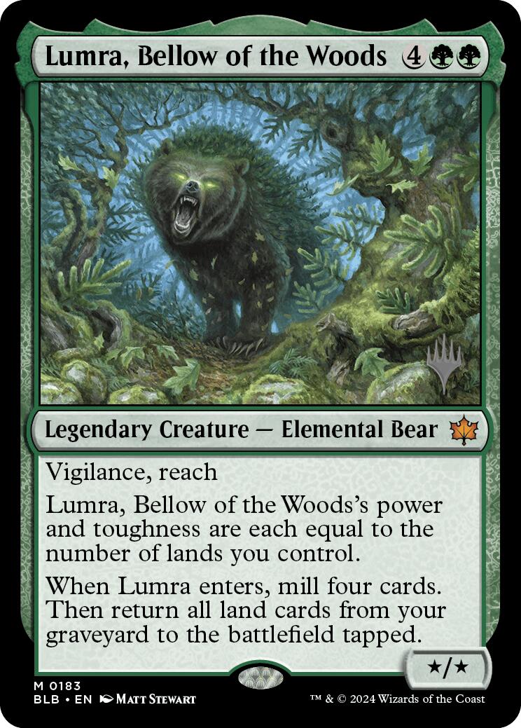 Lumra, Bellow of the Woods (Promo Pack) [Bloomburrow Promos] | Black Swamp Games