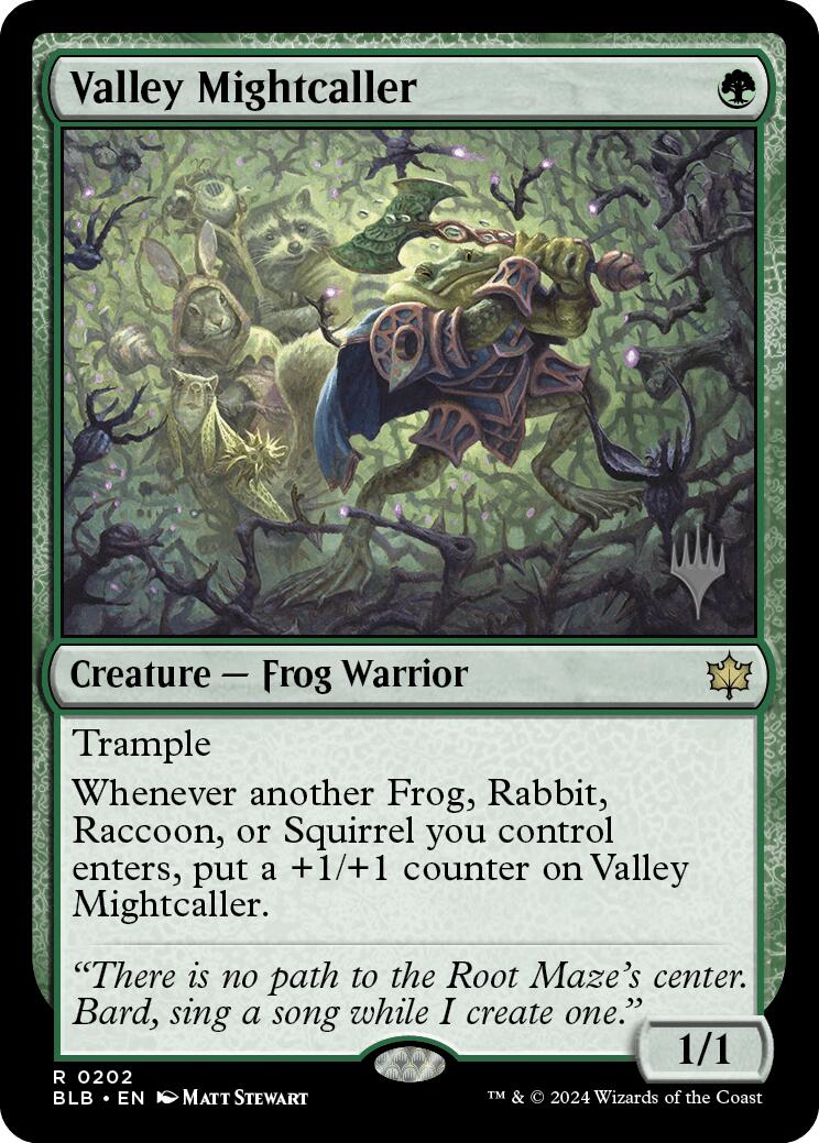 Valley Mightcaller (Promo Pack) [Bloomburrow Promos] | Black Swamp Games