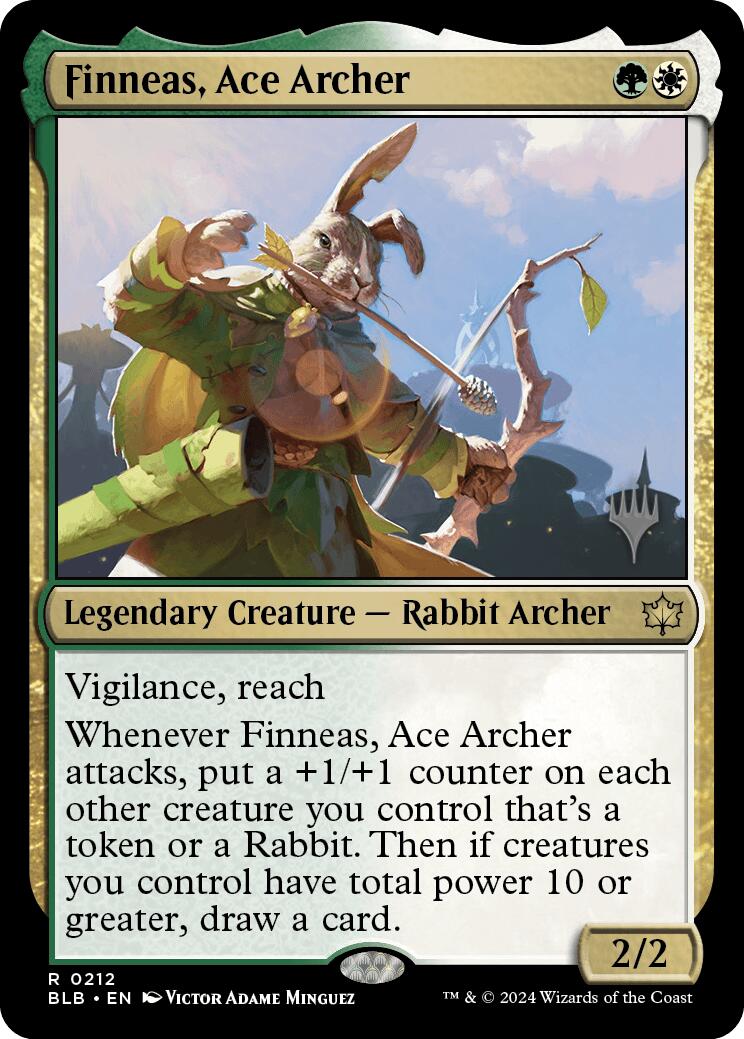 Finneas, Ace Archer (Promo Pack) [Bloomburrow Promos] | Black Swamp Games