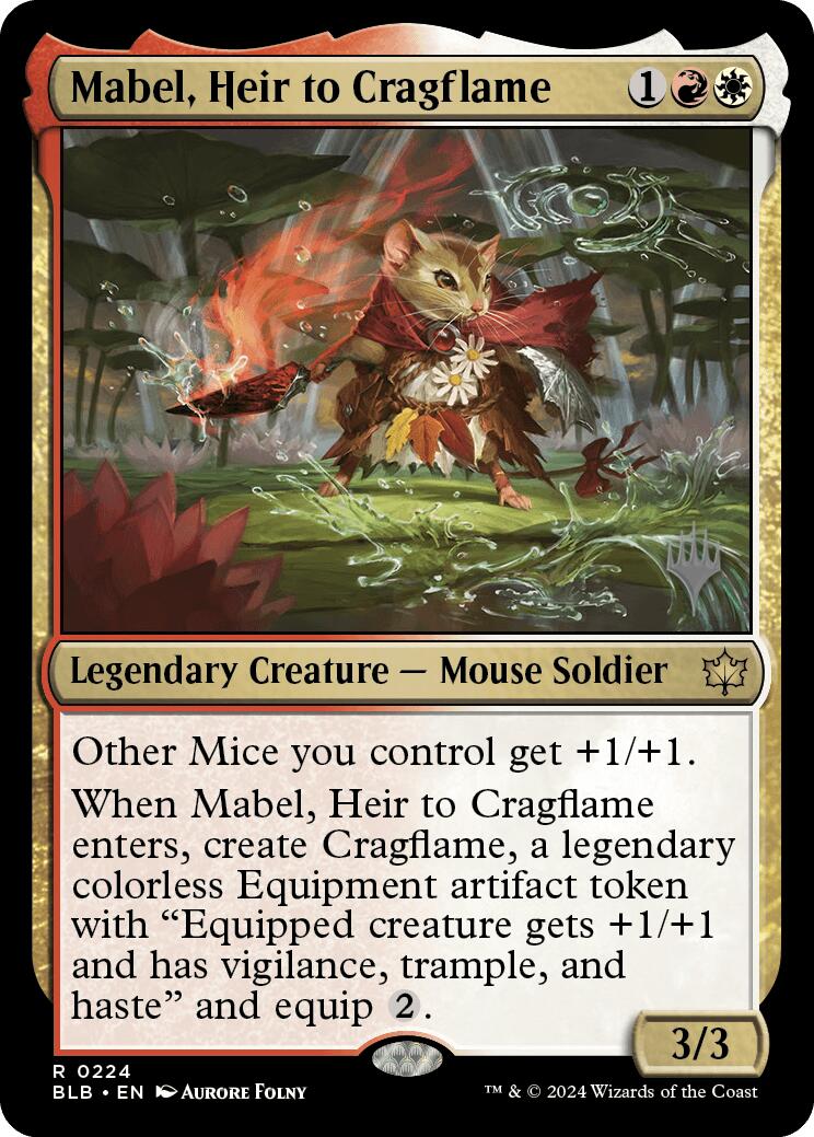 Mabel, Heir to Cragflame (Promo Pack) [Bloomburrow Promos] | Black Swamp Games