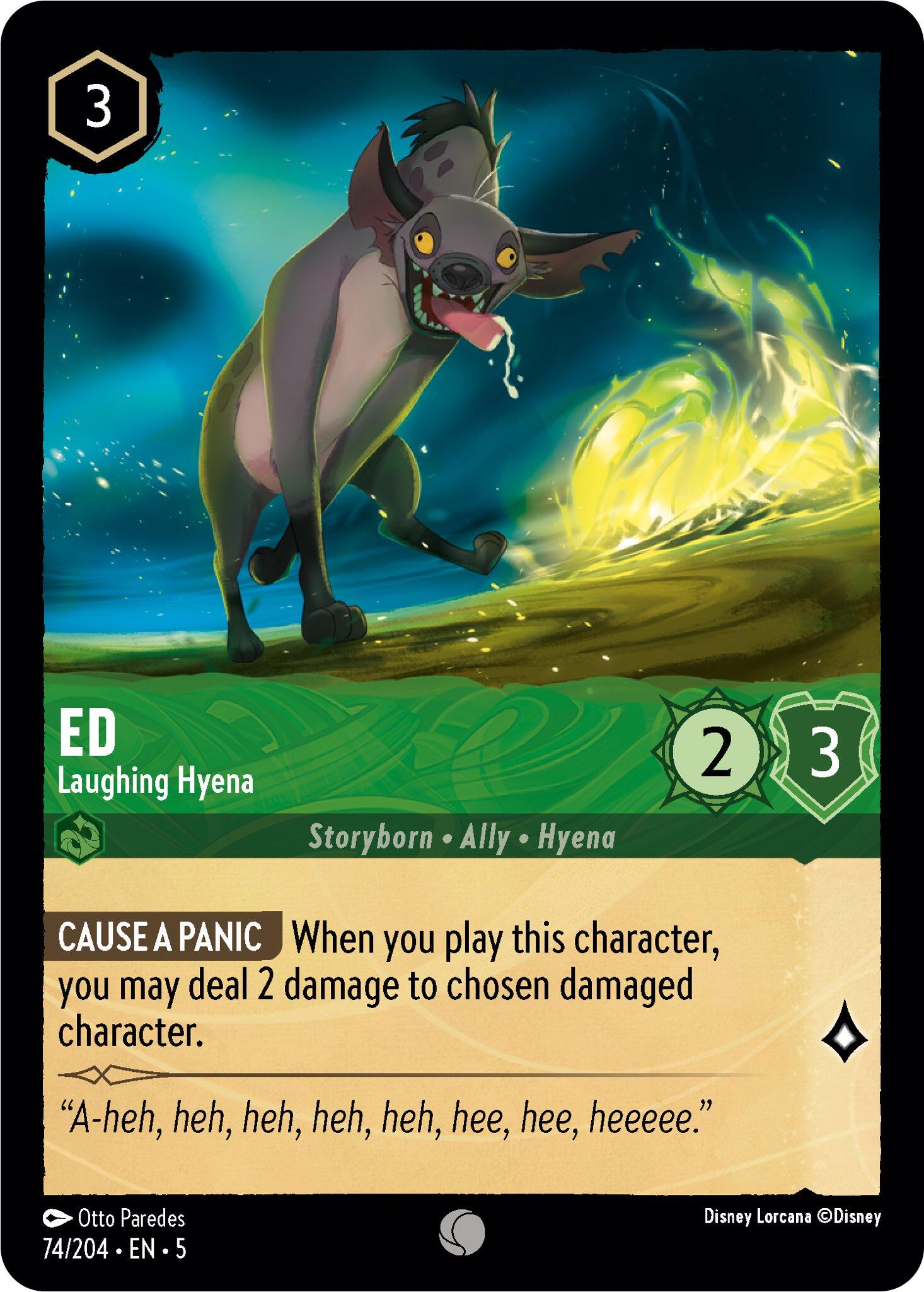 Ed - Laughing Hyena (74/204) [Shimmering Skies] | Black Swamp Games