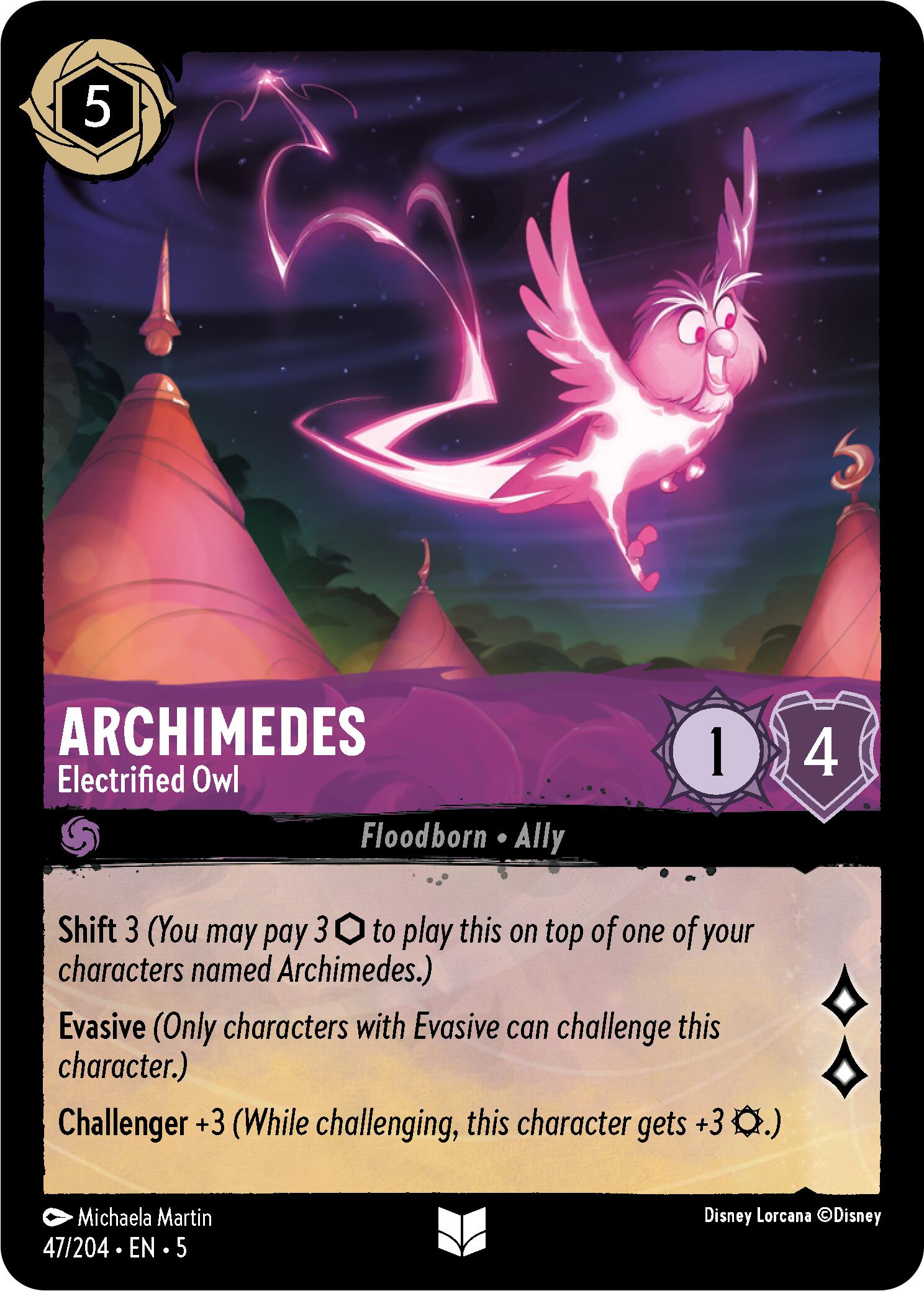 Archimedes - Electrified Owl (47/204) [Shimmering Skies] | Black Swamp Games
