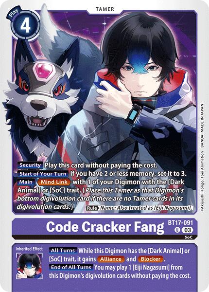 Code Cracker Fang [BT17-091] [Secret Crisis] | Black Swamp Games