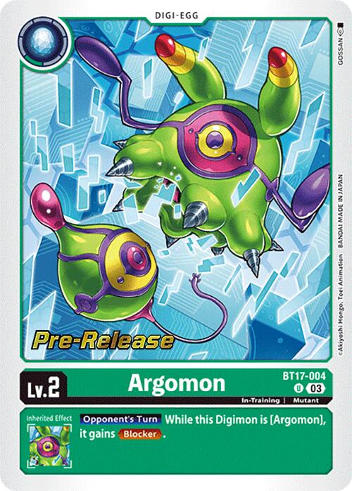 Argomon [BT17-004] [Secret Crisis Pre-Release Cards] | Black Swamp Games