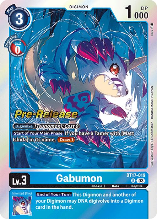 Gabumon [BT17-019] [Secret Crisis Pre-Release Cards] | Black Swamp Games