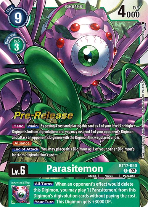 Parasitemon [BT17-050] [Secret Crisis Pre-Release Cards] | Black Swamp Games