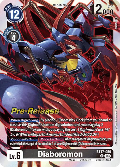 Diaboromon [BT17-059] [Secret Crisis Pre-Release Cards] | Black Swamp Games