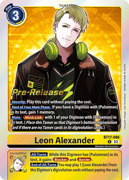 Leon Alexander [BT17-086] [Secret Crisis Pre-Release Cards] | Black Swamp Games