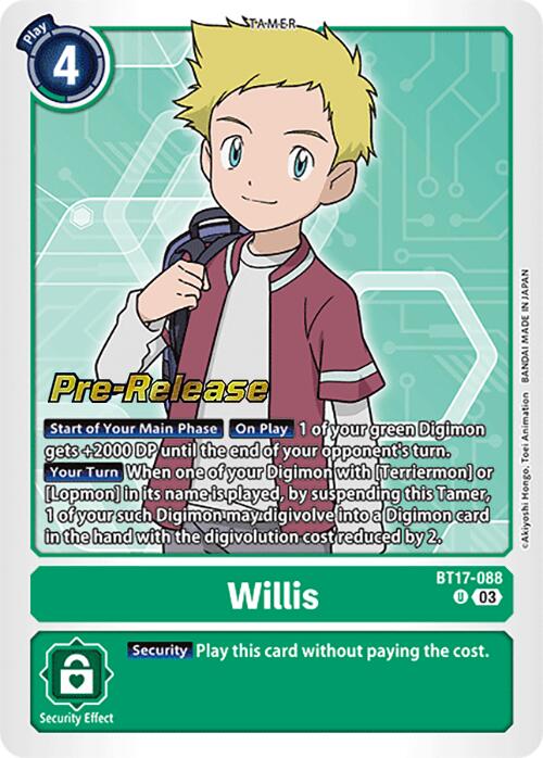 Willis [BT17-088] [Secret Crisis Pre-Release Cards] | Black Swamp Games