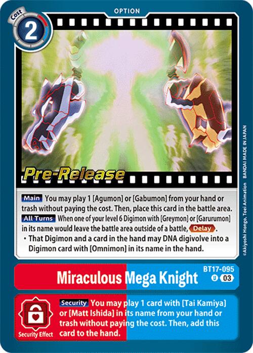 Miraculous Mega Knight [BT17-095] [Secret Crisis Pre-Release Cards] | Black Swamp Games