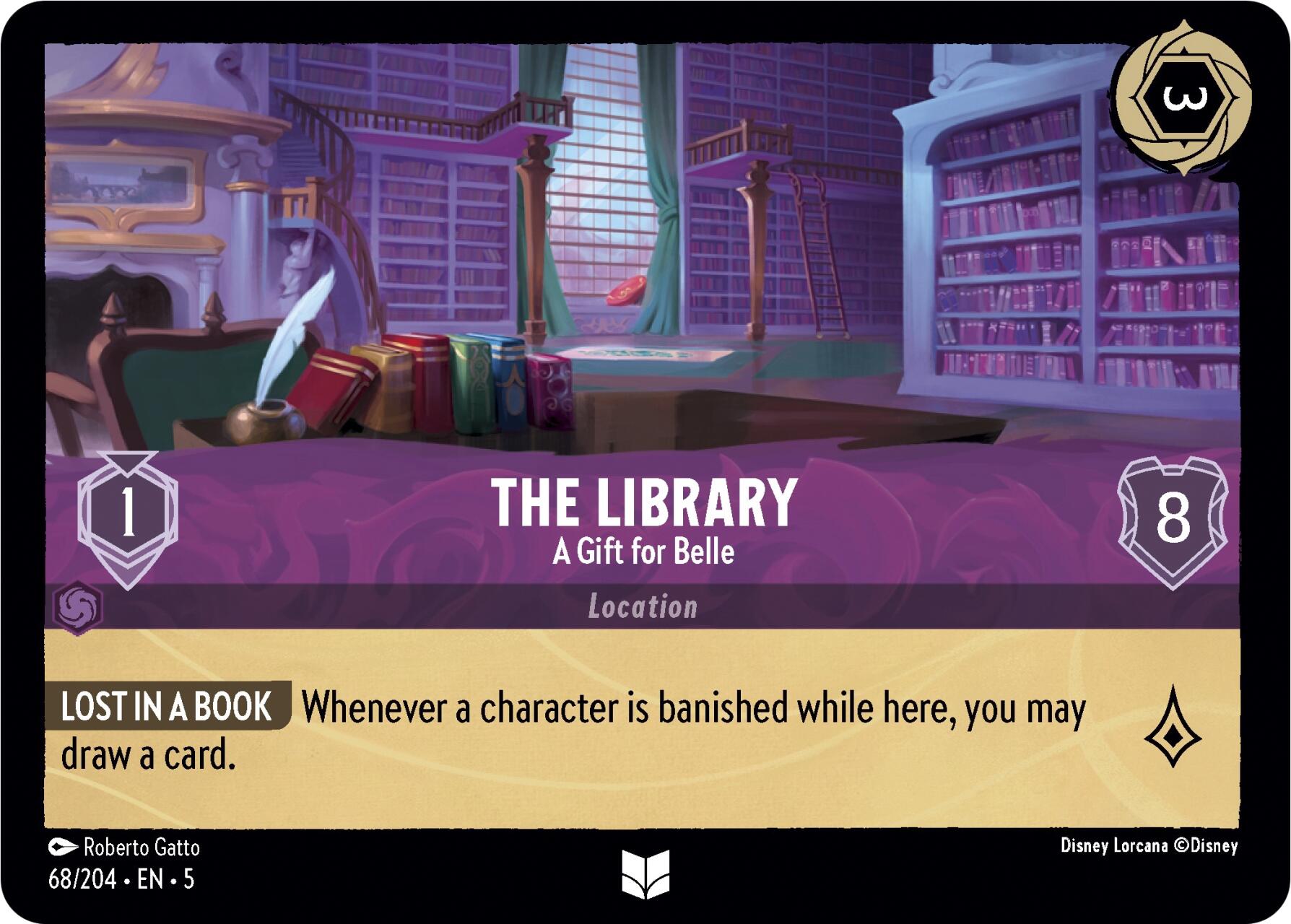 The Library - A Gift for Belle (68/204) [Shimmering Skies] | Black Swamp Games