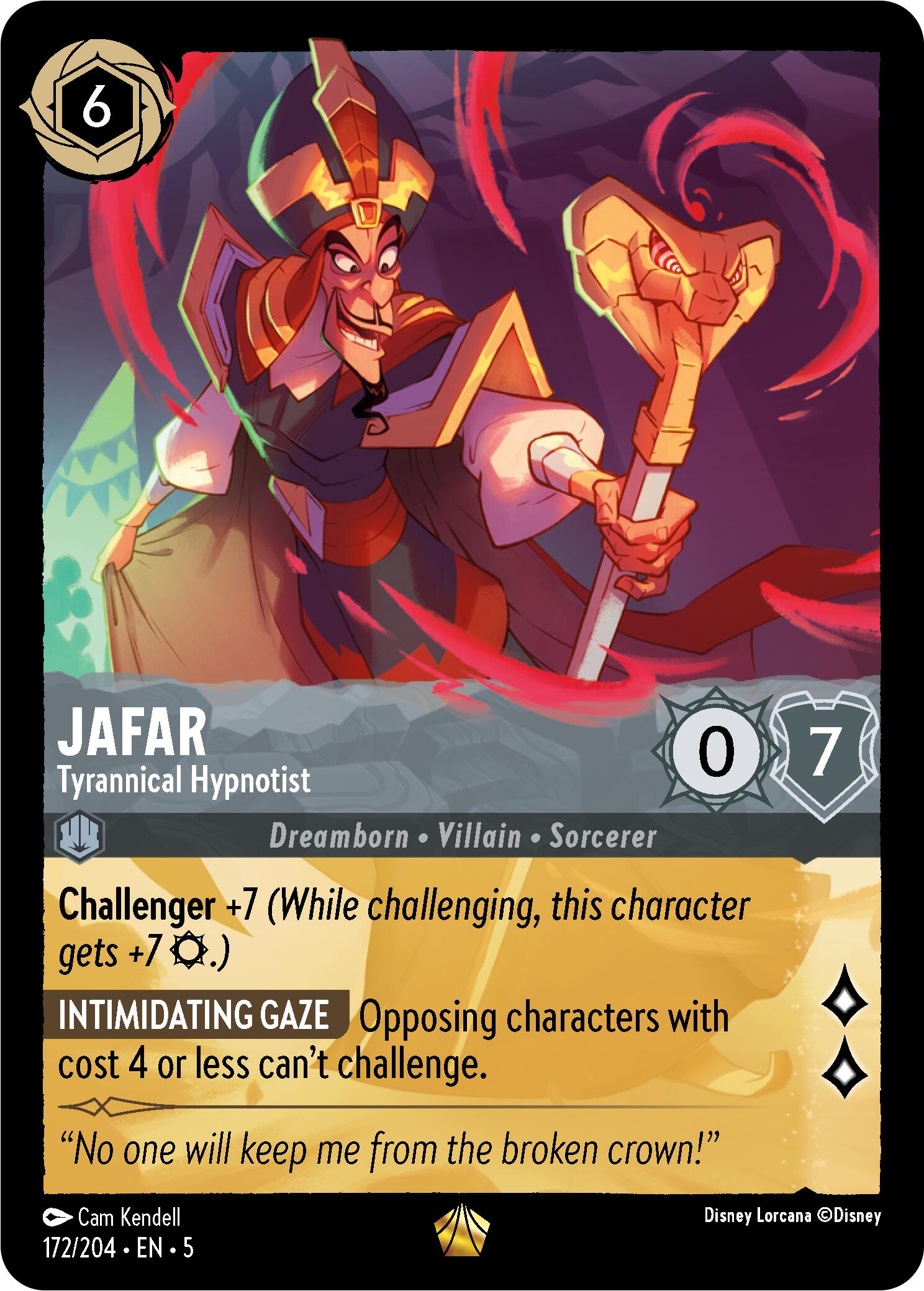 Jafar - Tyrannical Hypnotist (172/204) [Shimmering Skies] | Black Swamp Games