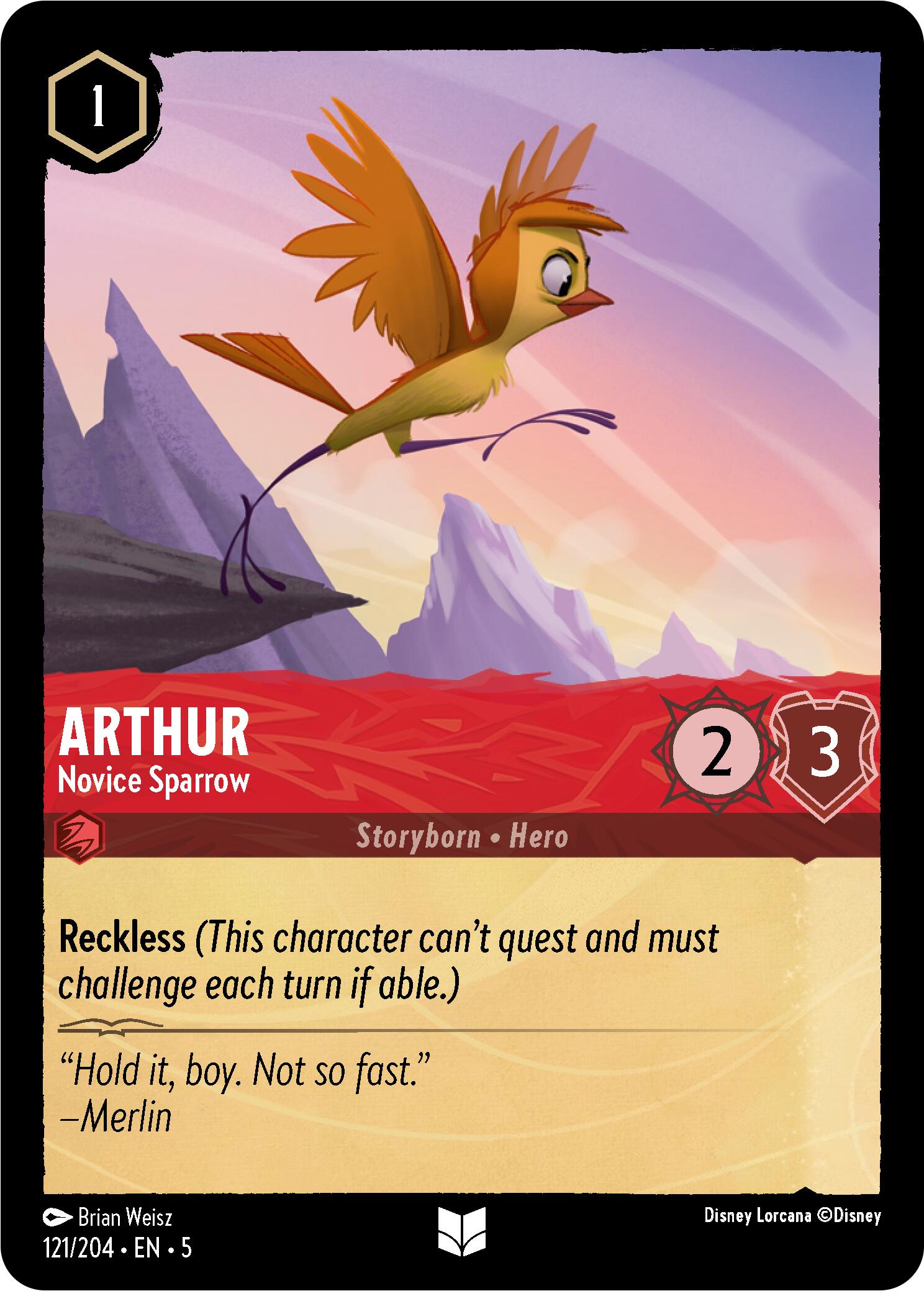 Arthur - Novice Sparrow (121/204) [Shimmering Skies] | Black Swamp Games