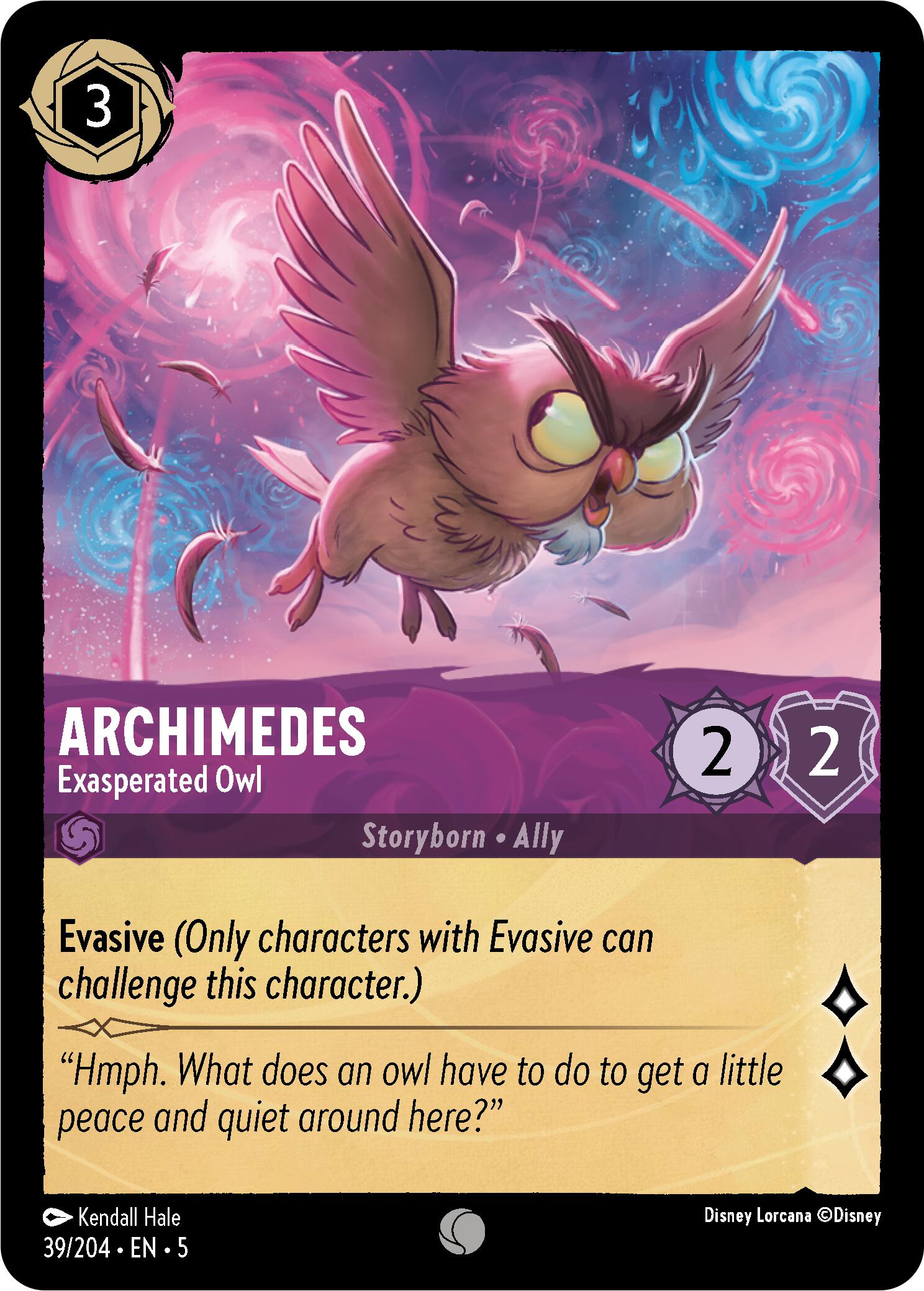 Archimedes - Exasperated Owl (39/204) [Shimmering Skies] | Black Swamp Games