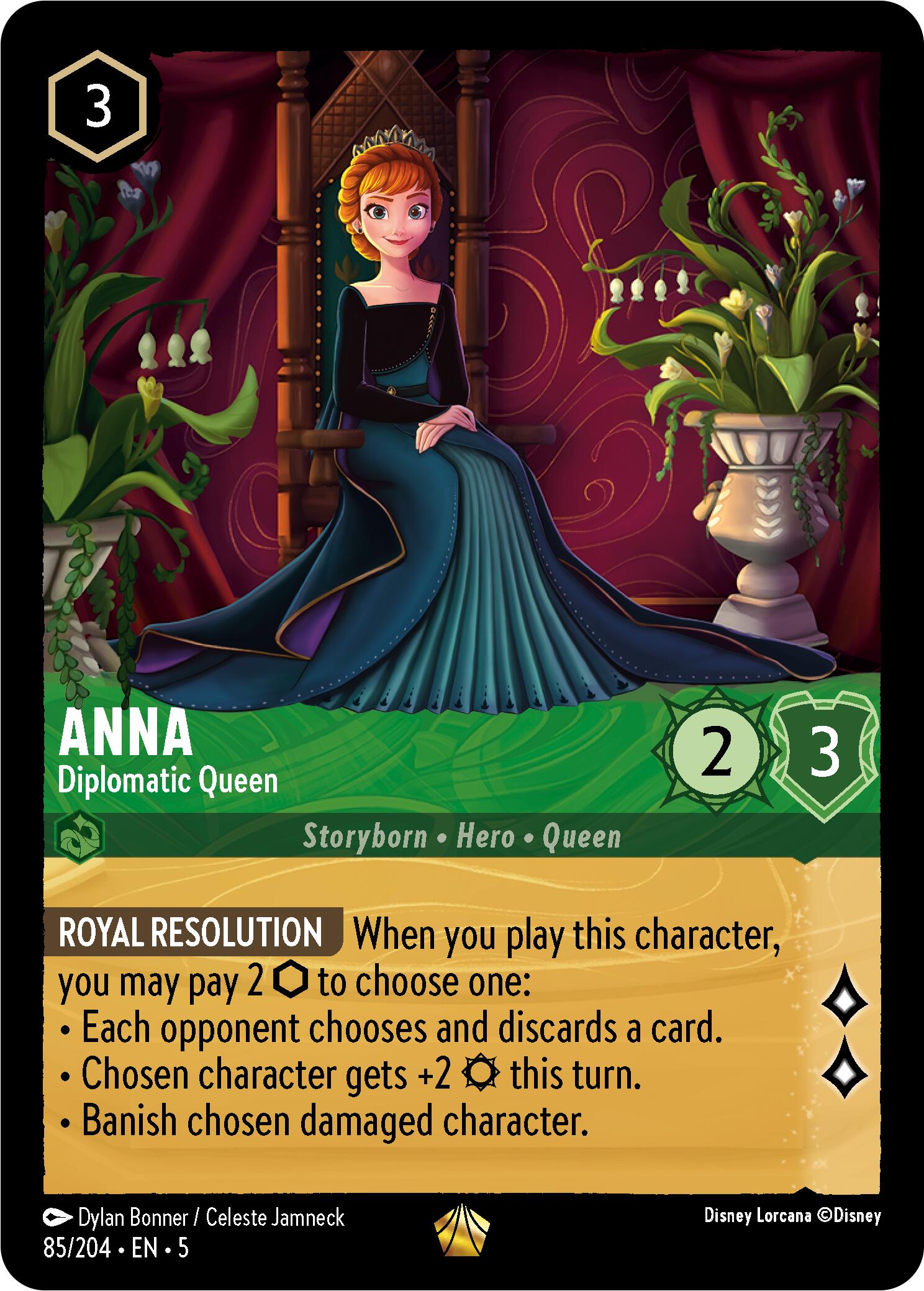 Anna - Diplomatic Queen (85/204) [Shimmering Skies] | Black Swamp Games