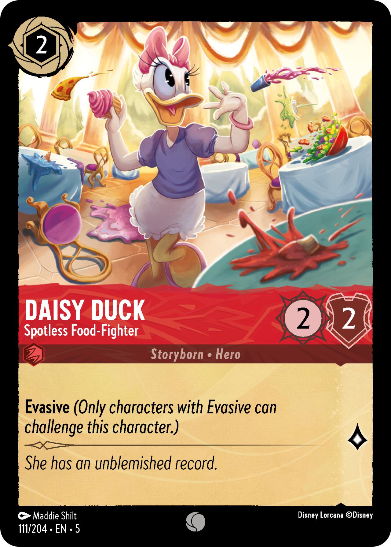Daisy Duck - Spotless Food-Fighter (111/204) [Shimmering Skies] | Black Swamp Games