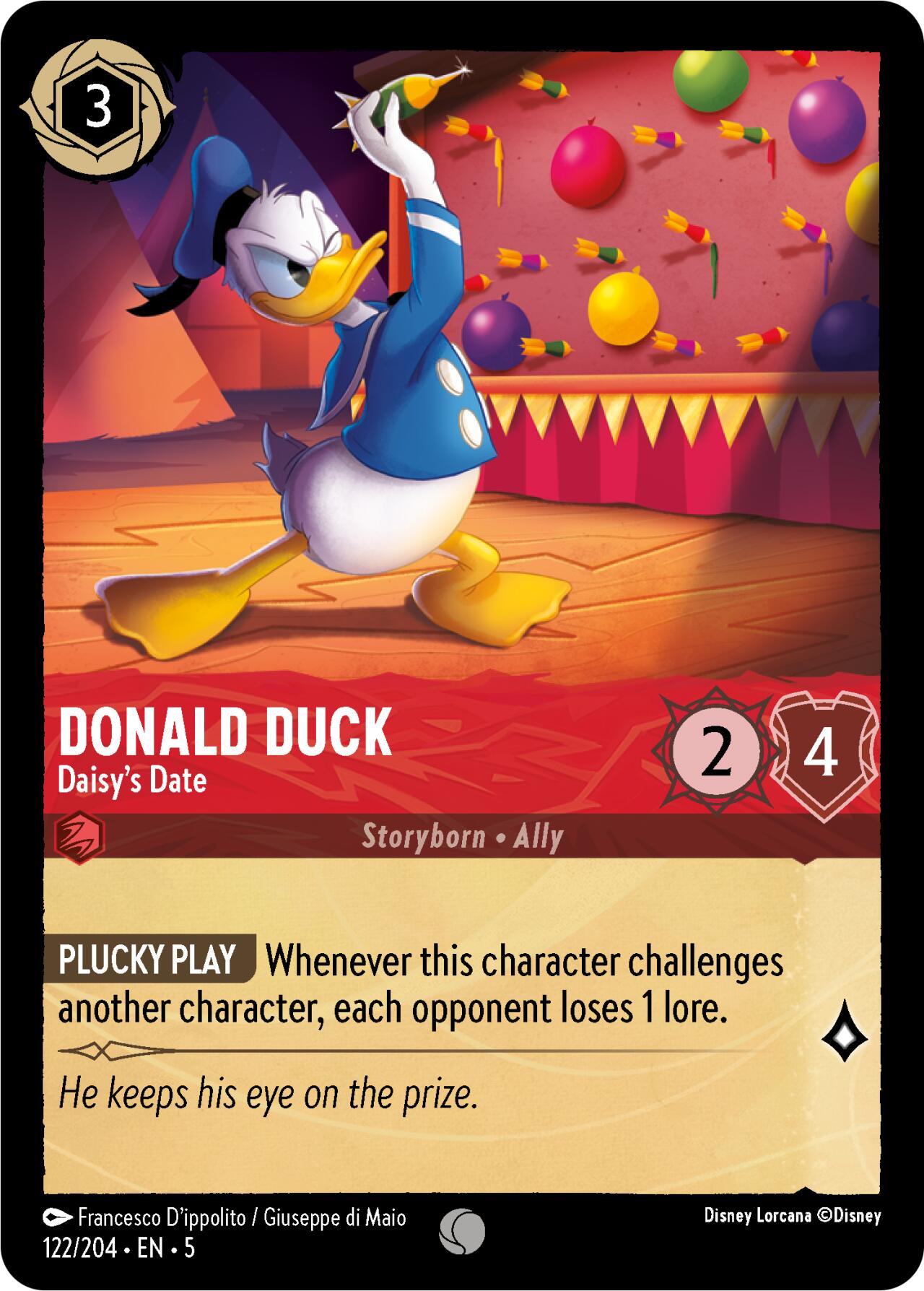 Donald Duck - Daisy's Date (122/204) [Shimmering Skies] | Black Swamp Games
