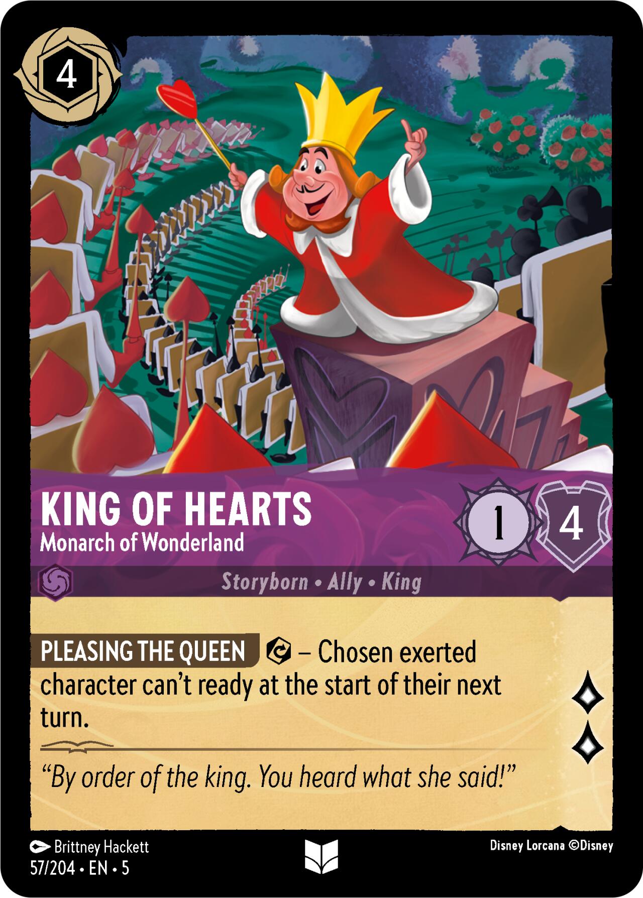 King of Hearts - Monarch of Wonderland (57/204) [Shimmering Skies] | Black Swamp Games