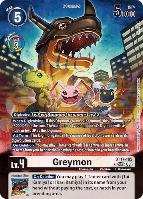 Greymon [BT17-102] (Alternate Art) [Secret Crisis] | Black Swamp Games