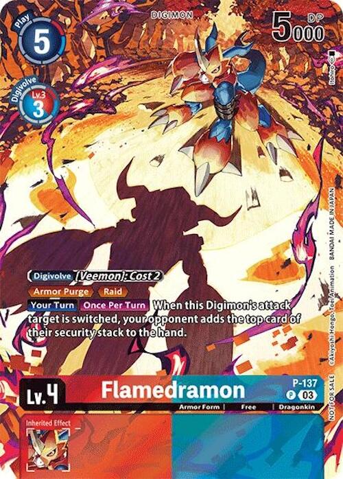 Flamedramon [P-137] (Update Pack 2024) [Secret Crisis] | Black Swamp Games