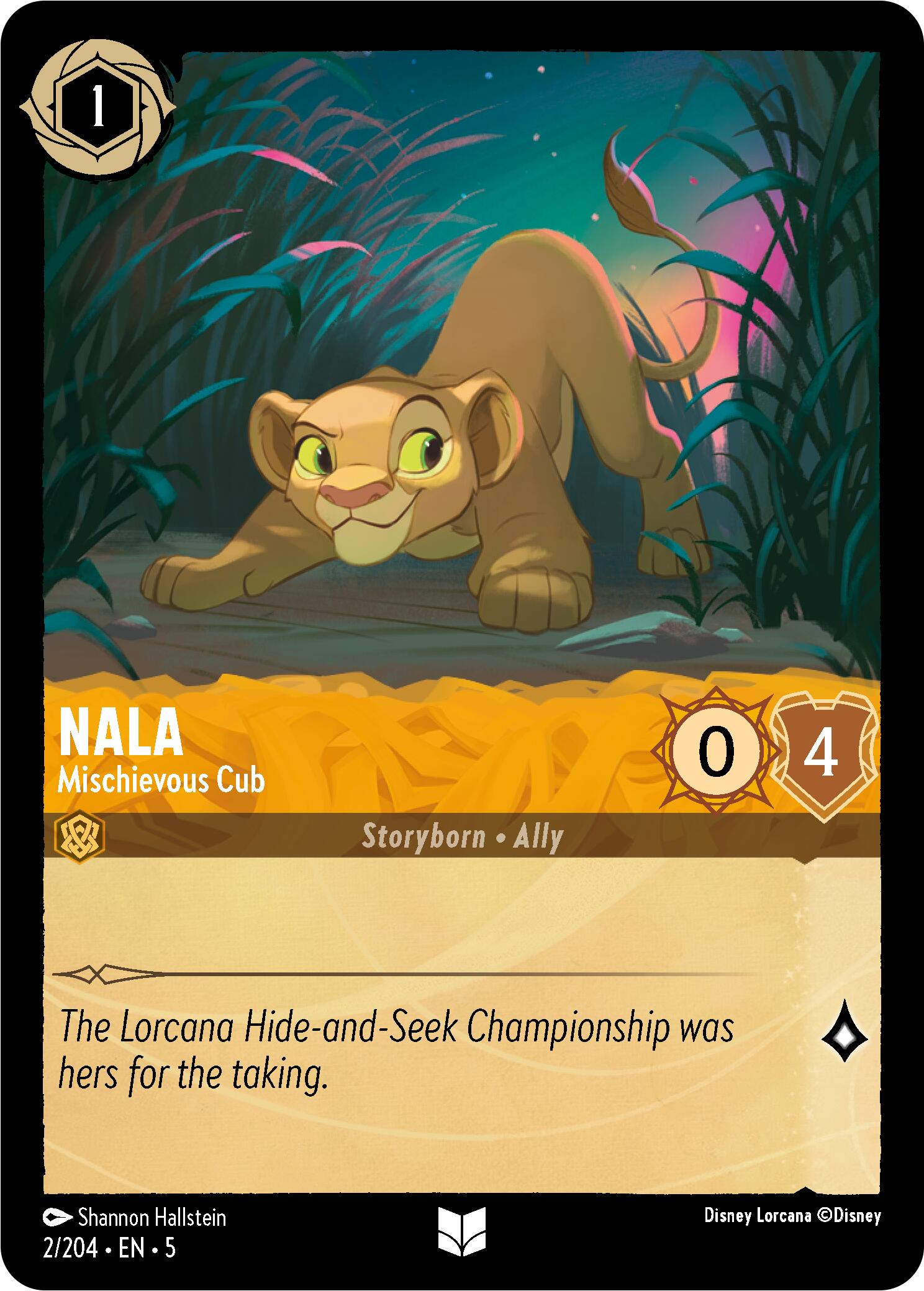 Nala - Mischievous Cub (2/204) [Shimmering Skies] | Black Swamp Games