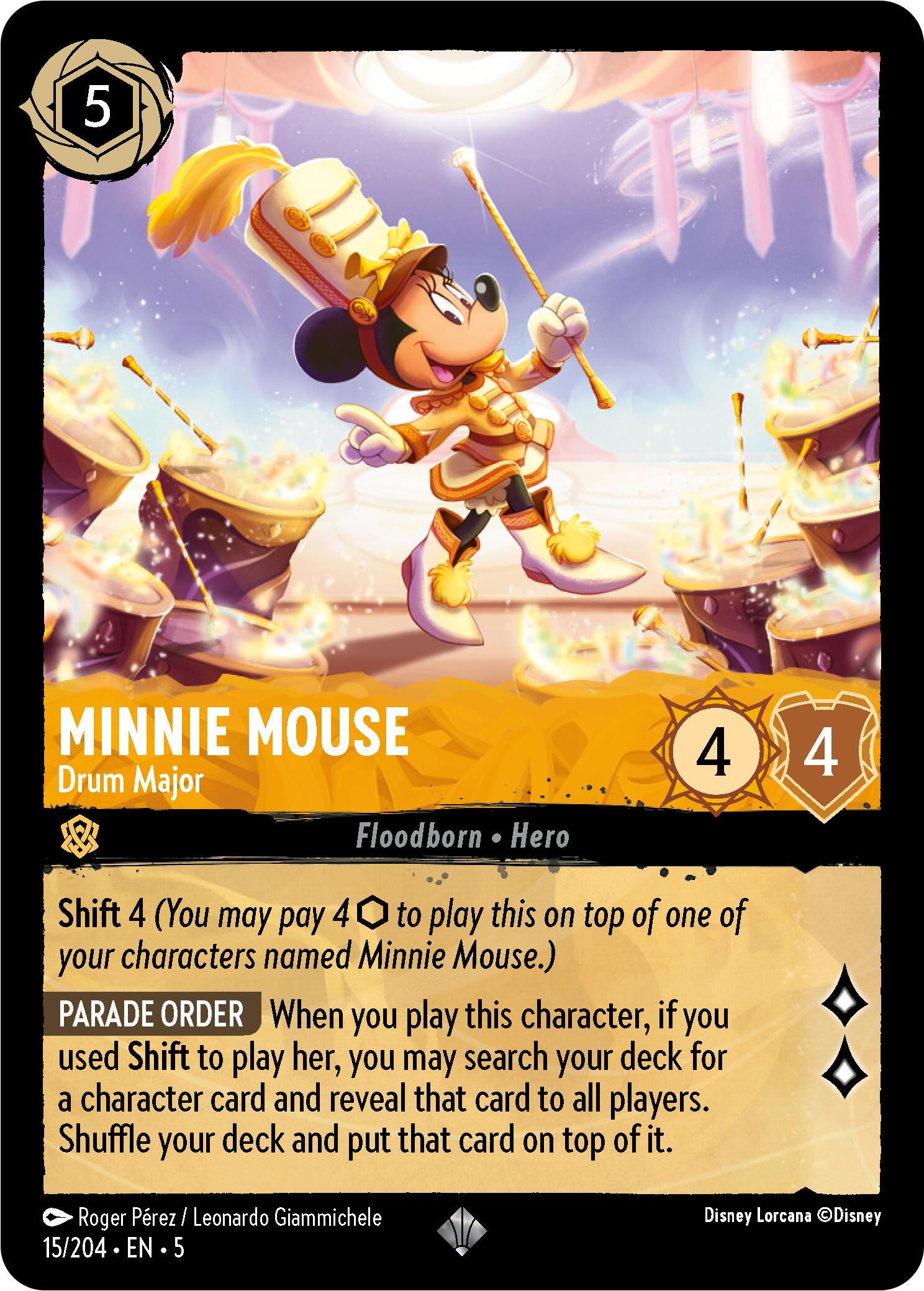 Minnie Mouse - Drum Major (15/204) [Shimmering Skies] | Black Swamp Games