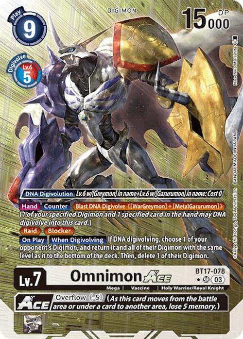 Omnimon ACE [BT17-078] (Alternate Art) [Secret Crisis] | Black Swamp Games