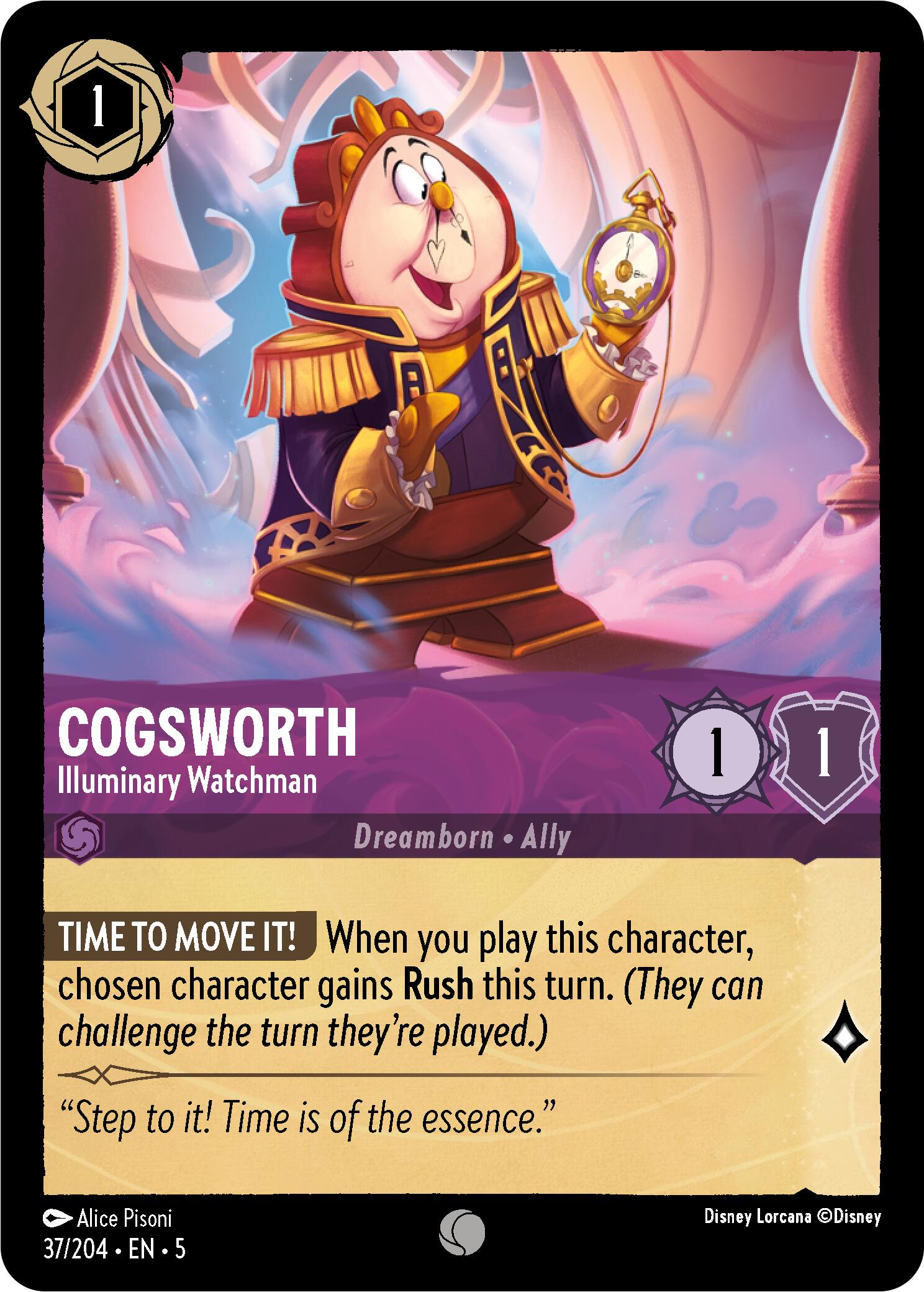 Cogsworth - Illuminary Watchman (37/204) [Shimmering Skies] | Black Swamp Games