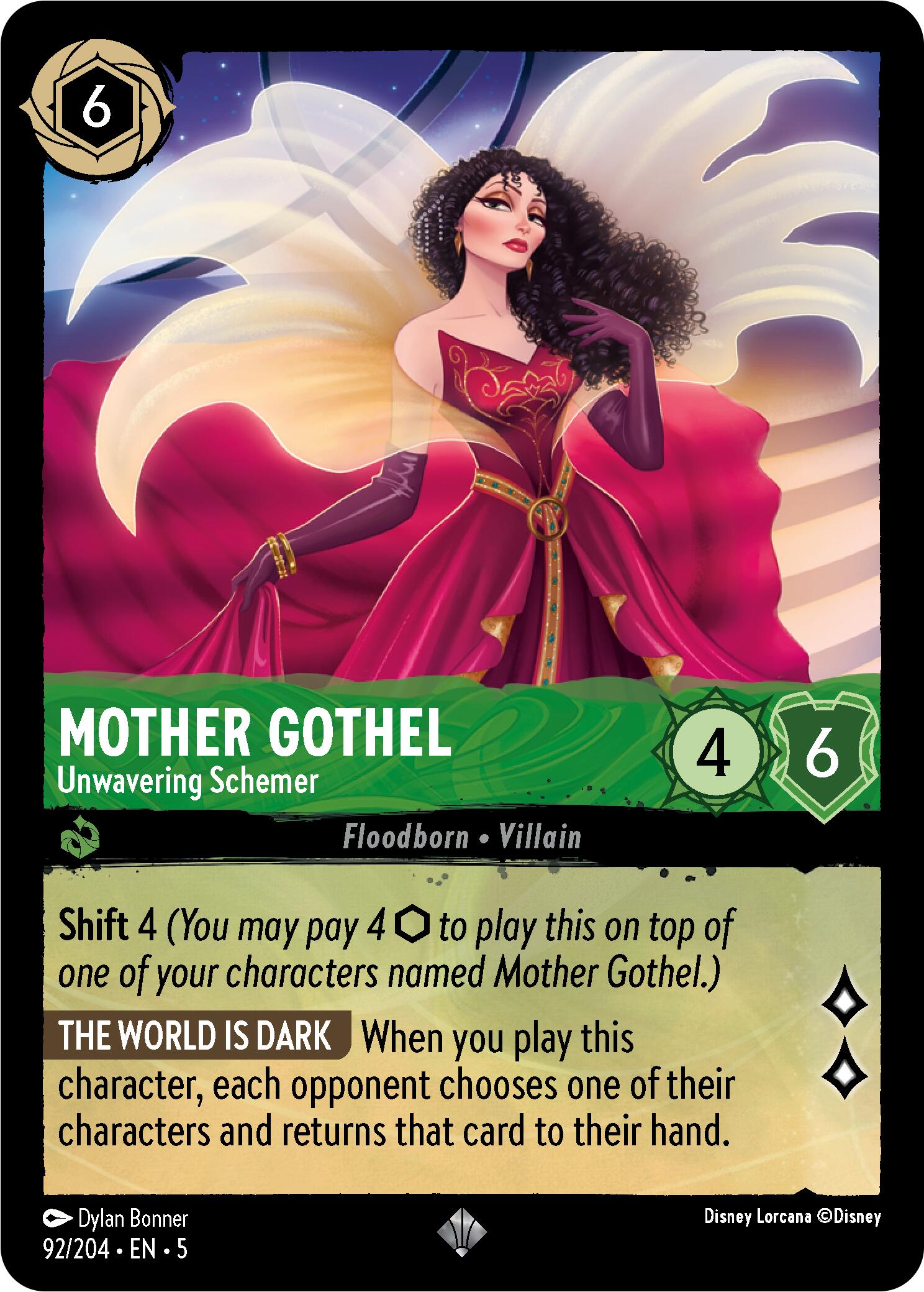 Mother Gothel - Unwavering Schemer (92/204) [Shimmering Skies] | Black Swamp Games