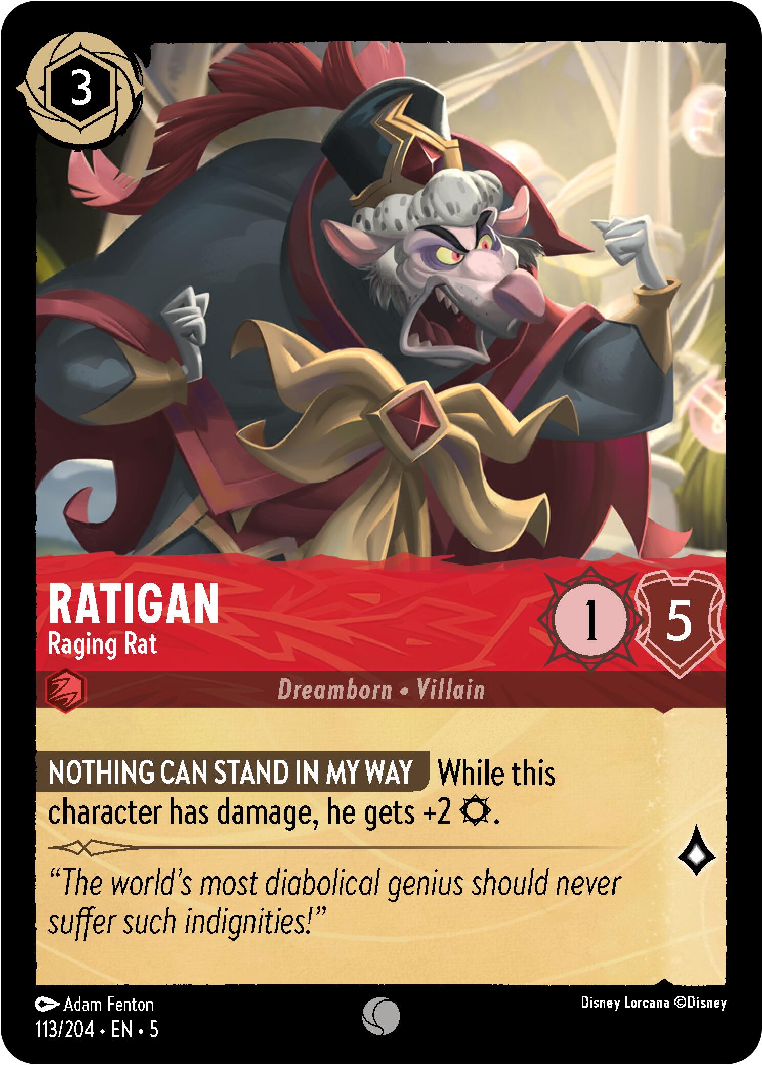 Ratigan - Raging Rat (113/204) [Shimmering Skies] | Black Swamp Games
