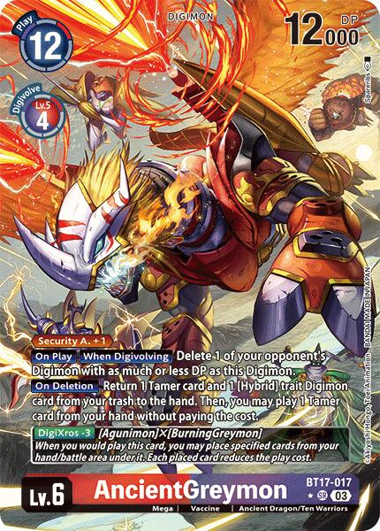 AncientGreymon [BT17-017] (Alternate Art) [Secret Crisis] | Black Swamp Games