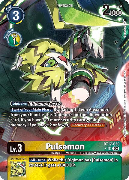 Pulsemon [BT17-030] (Alternate Art) [Secret Crisis] | Black Swamp Games