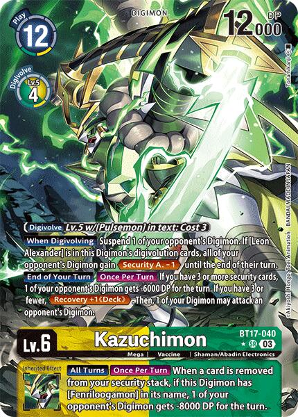 Kazuchimon [BT17-040] (Alternate Art) [Secret Crisis] | Black Swamp Games