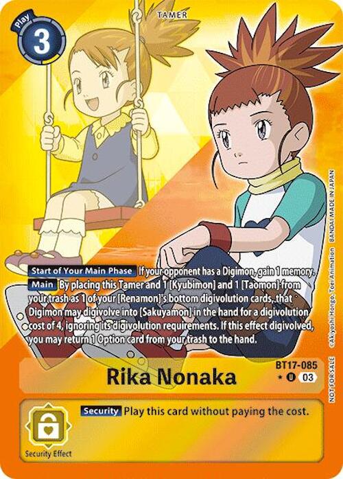 Rika Nonaka [BT17-085] (Alternate Art) [Secret Crisis] | Black Swamp Games