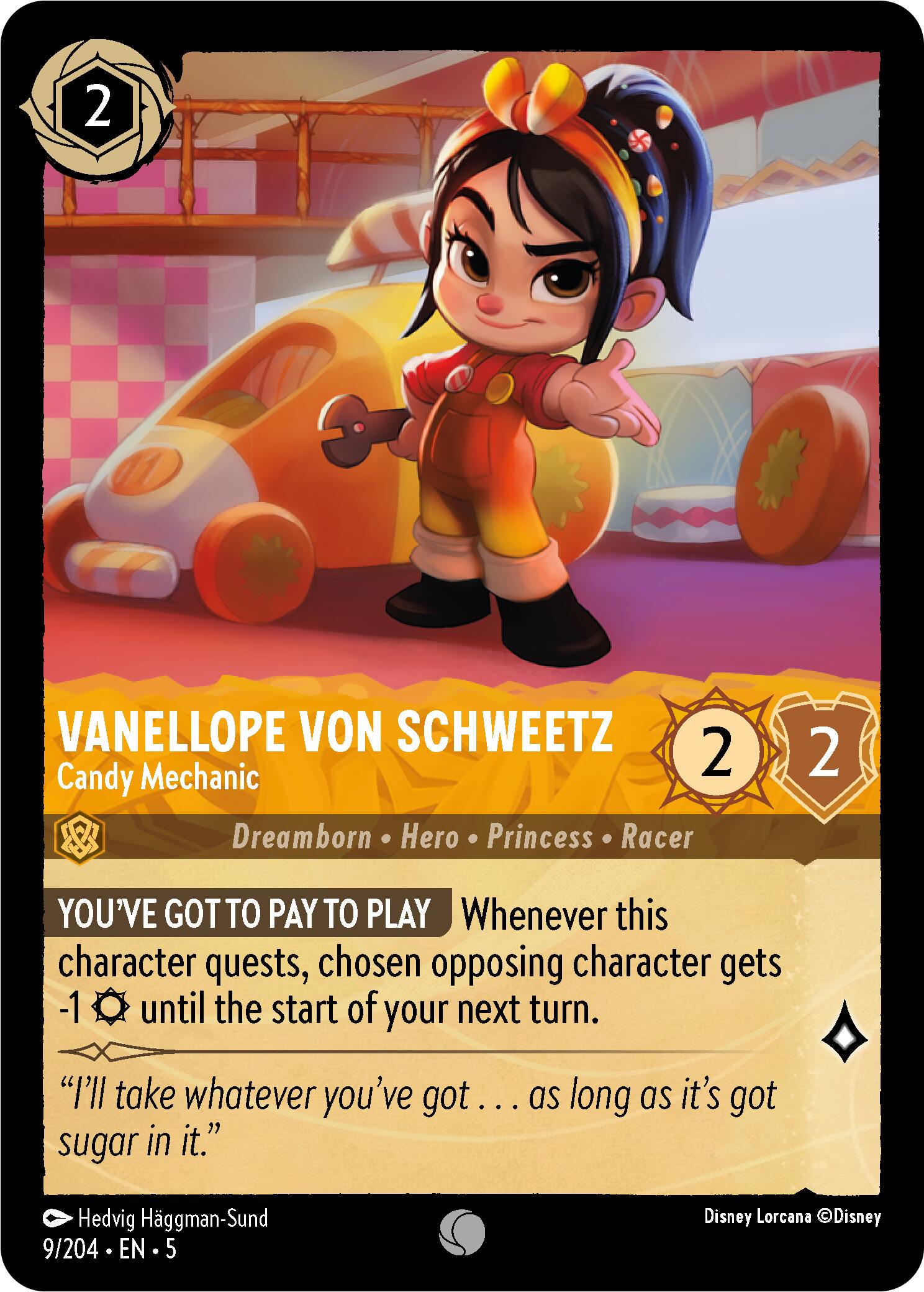 Vanellope von Schweetz - Candy Mechanic (9/204) [Shimmering Skies] | Black Swamp Games