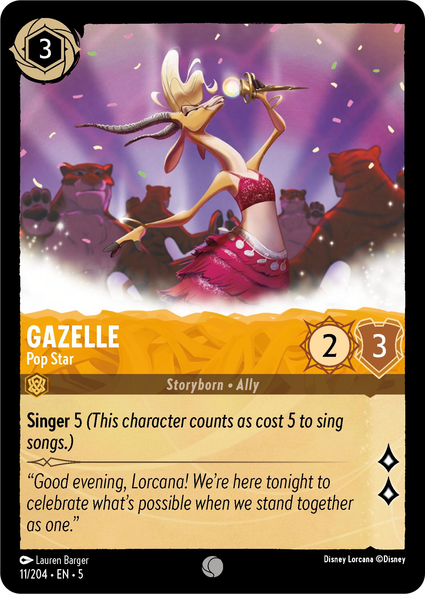 Gazelle - Pop Star (11/204) [Shimmering Skies] | Black Swamp Games