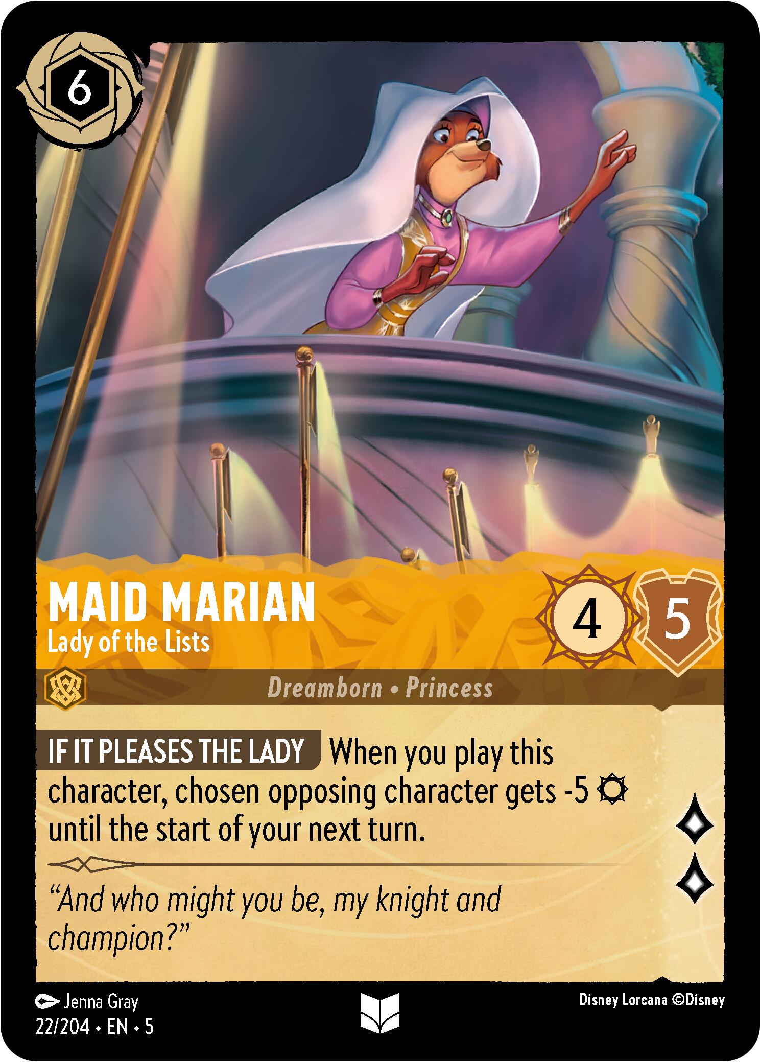 Maid Marian - Lady of the Lists (22/204) [Shimmering Skies] | Black Swamp Games