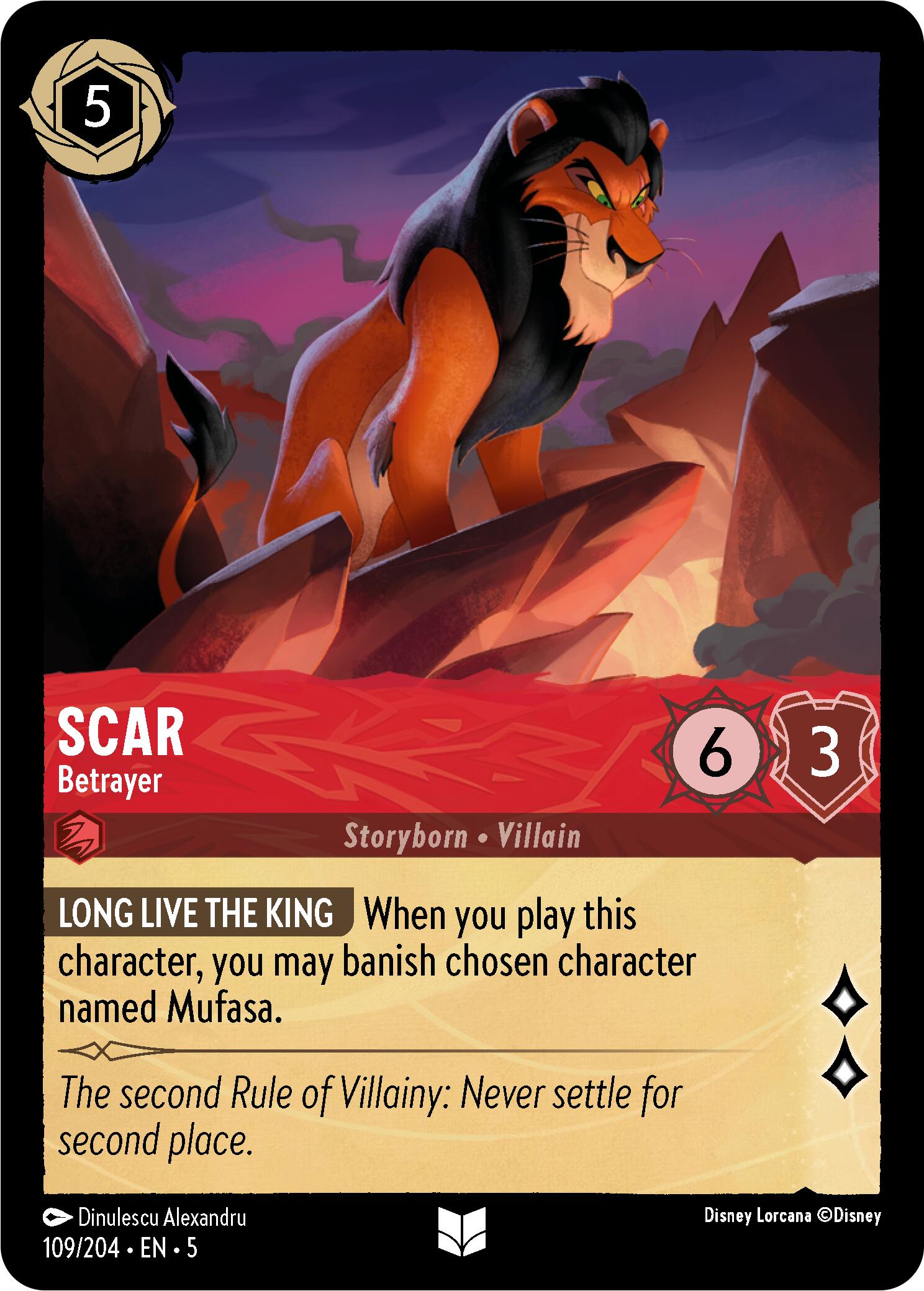 Scar - Betrayer (109/204) [Shimmering Skies] | Black Swamp Games