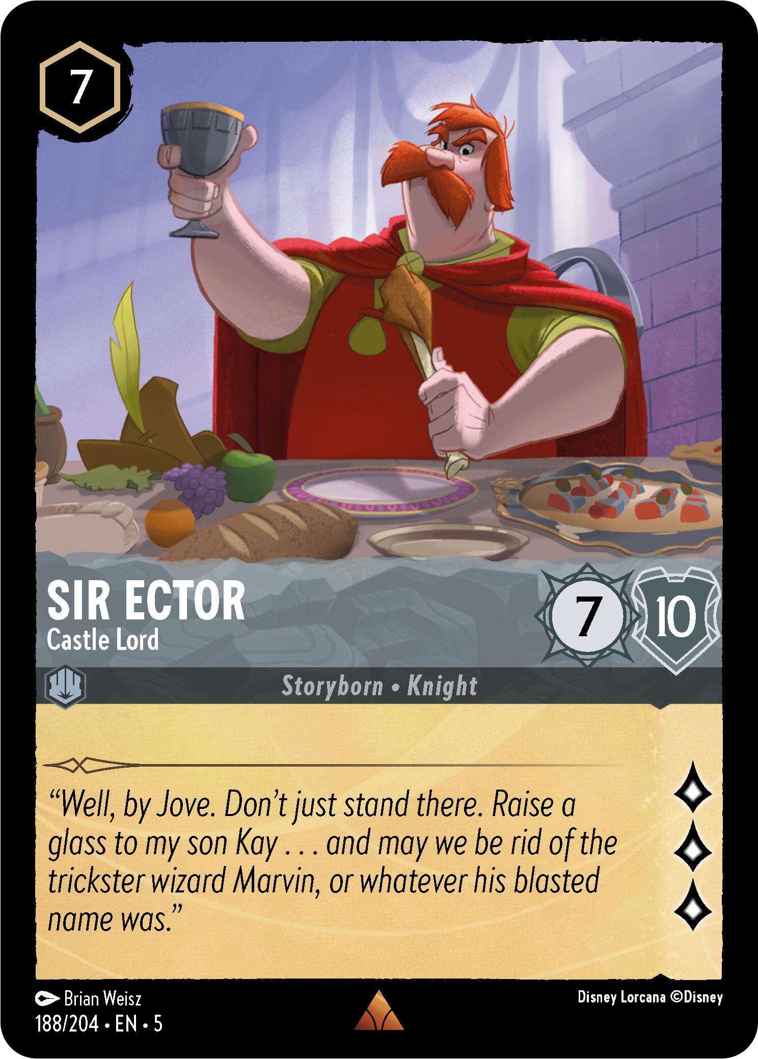 Sir Ector - Castle Lord (188/204) [Shimmering Skies] | Black Swamp Games