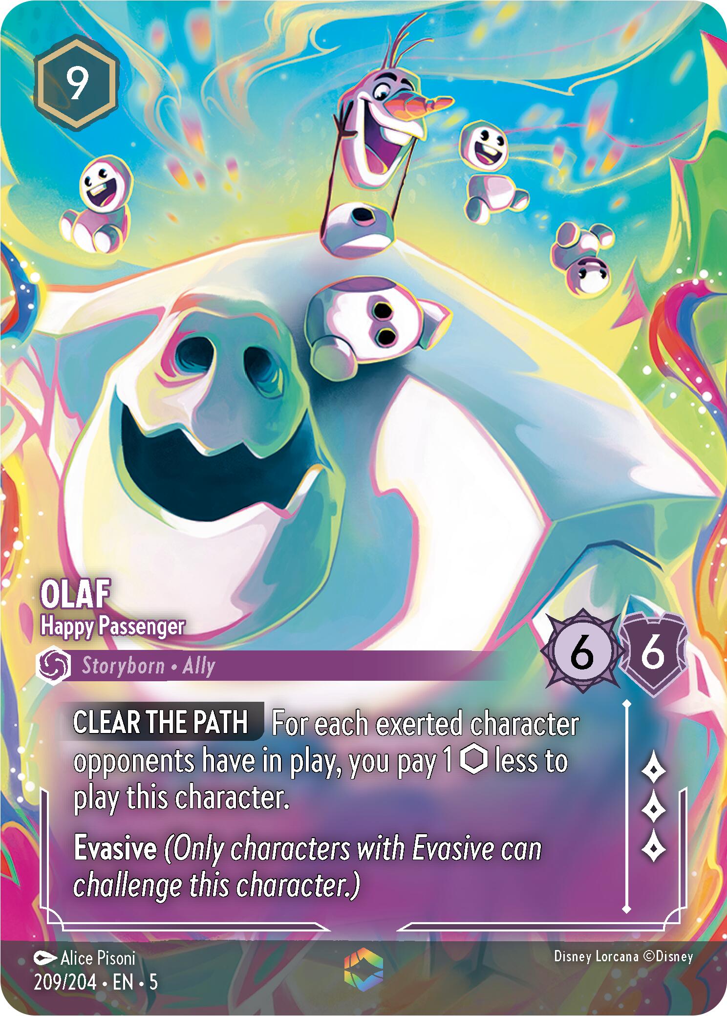 Olaf - Happy Passenger (Enchanted) (209/204) [Shimmering Skies] | Black Swamp Games