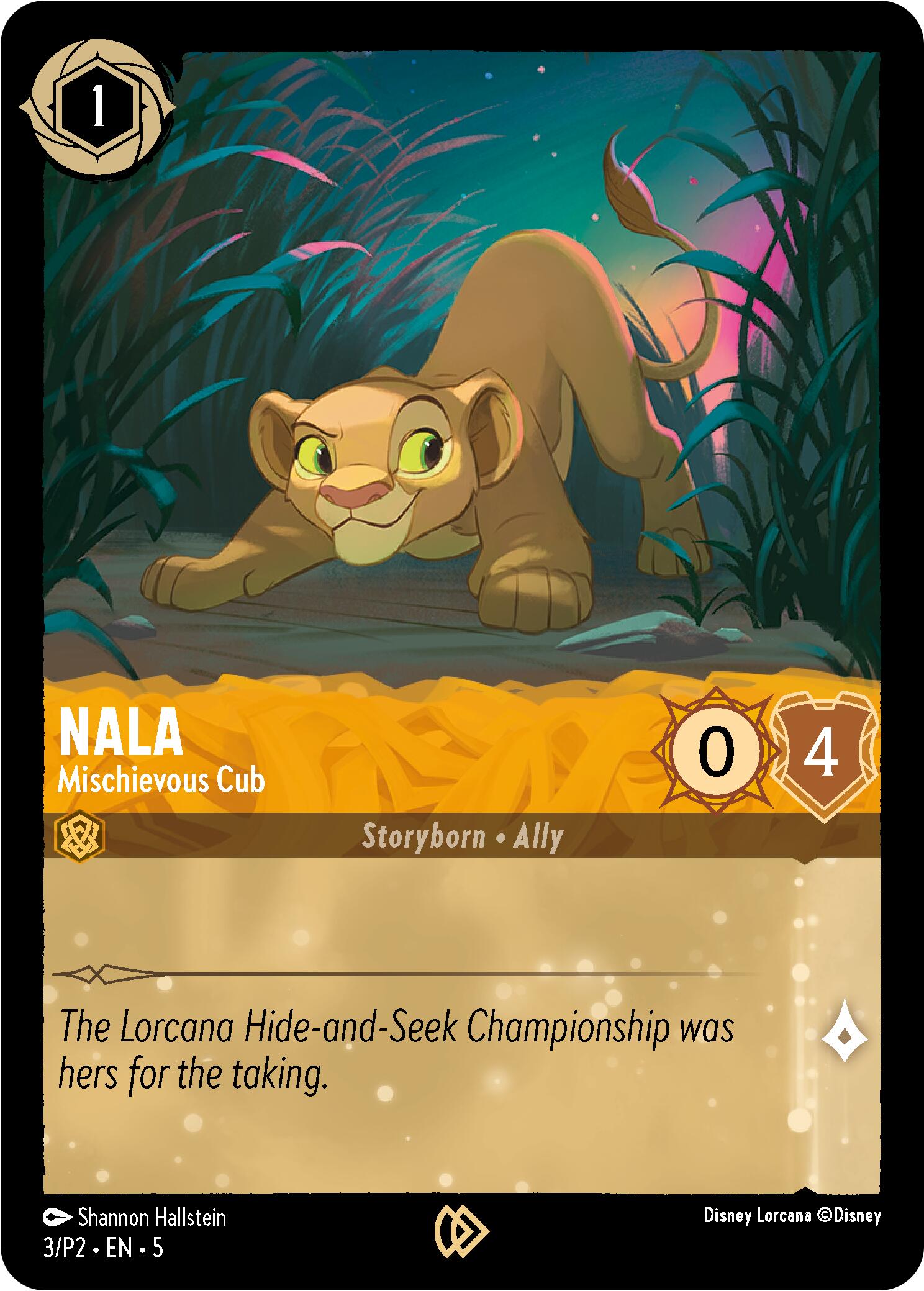 Nala - Mischievous Cub (3) [Promo Cards] | Black Swamp Games